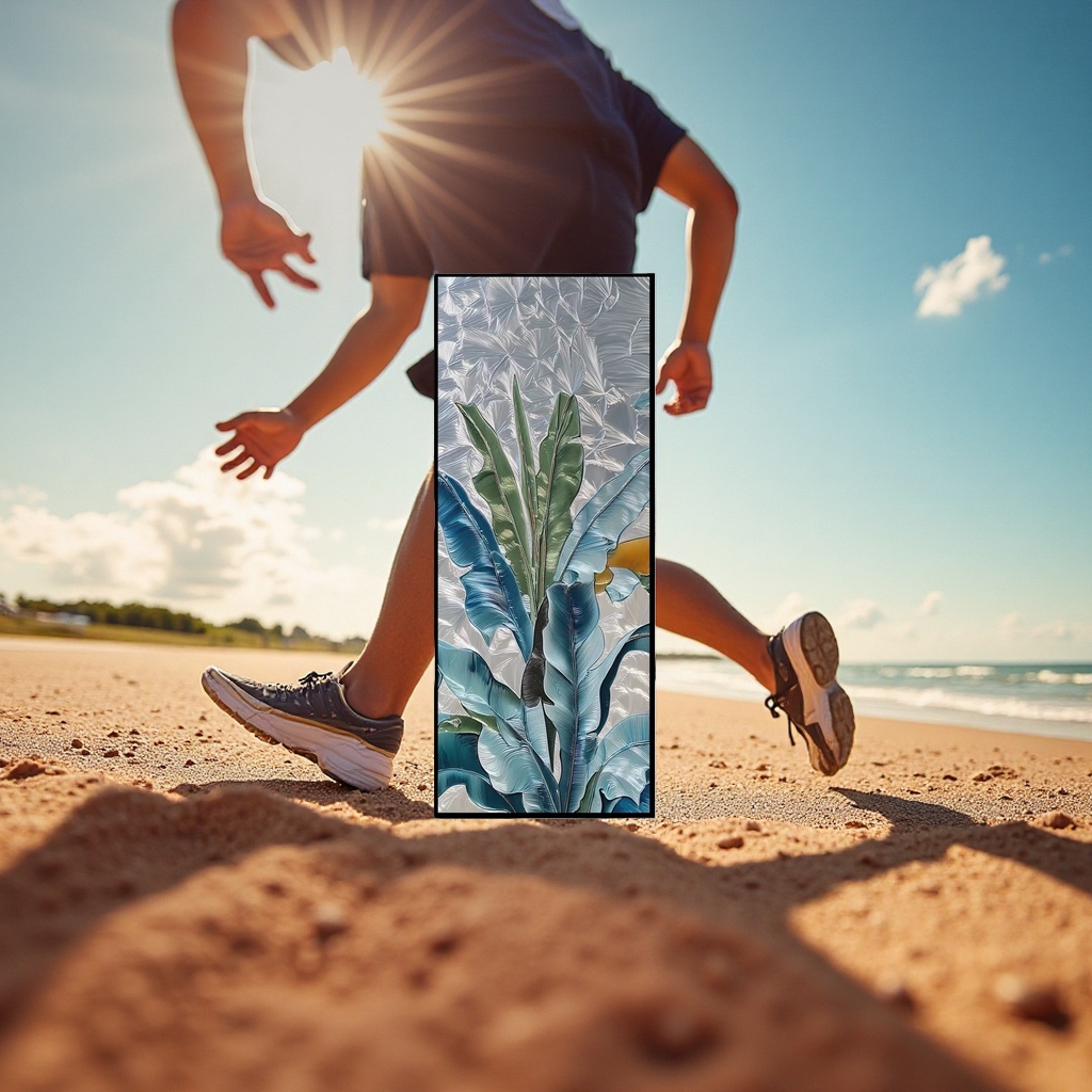 Tropical plant-patterned glass partition doors are used for simple and modern interior decoration to separate Spaces details Picture