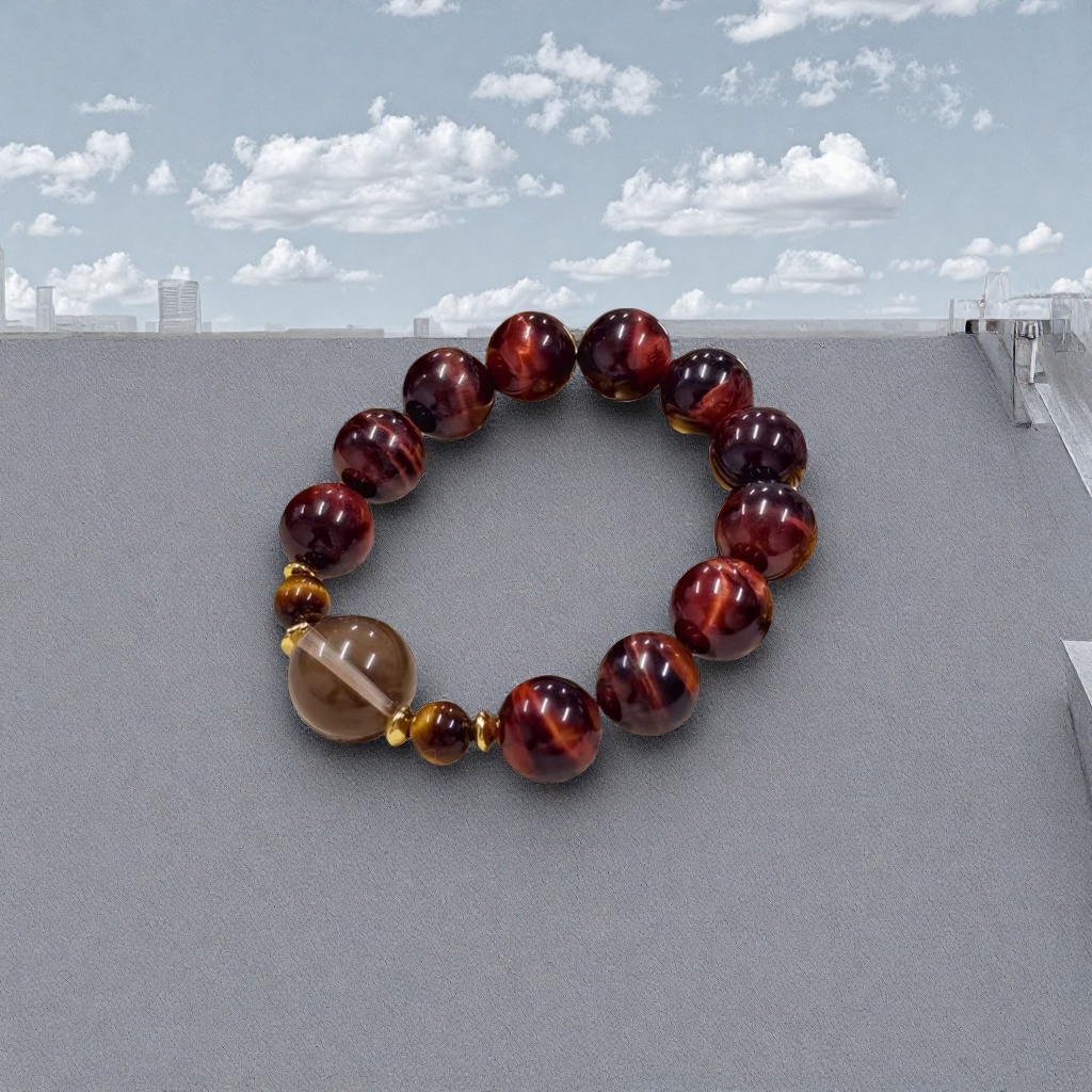 Rojo ojo de tigre piedra natural pulsera mujer moda accesorios pulsera pulsera mano cadena pulsera mujer Application Scenario