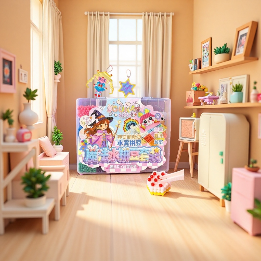 Magic Water Bean Set, a creative assembly toy, is a gift for children's intelligence and early education Specification image
