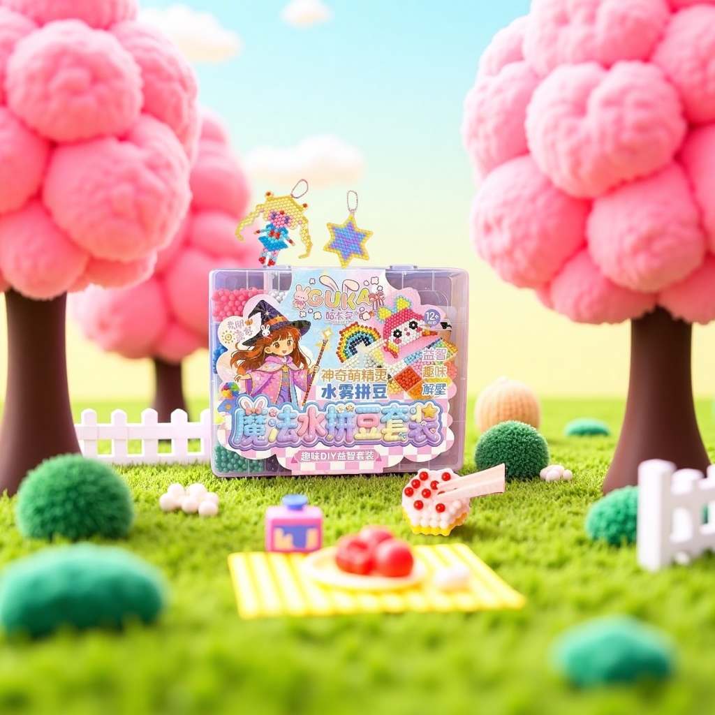 Magic Water Bean Set, a creative assembly toy, is a gift for children's intelligence and early education