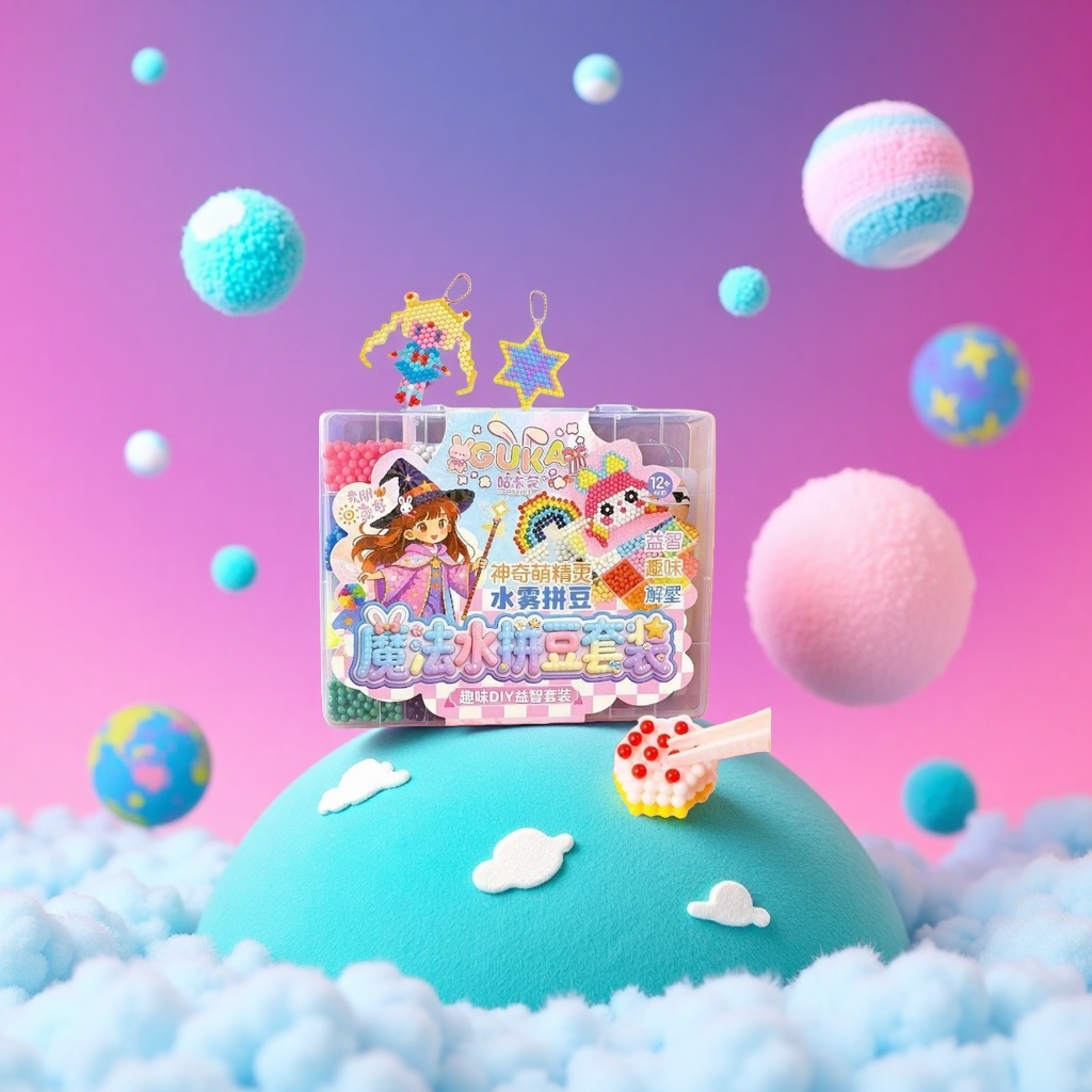 Magic Water Bean Set, a creative assembly toy, is a gift for children's intelligence and early education details Picture