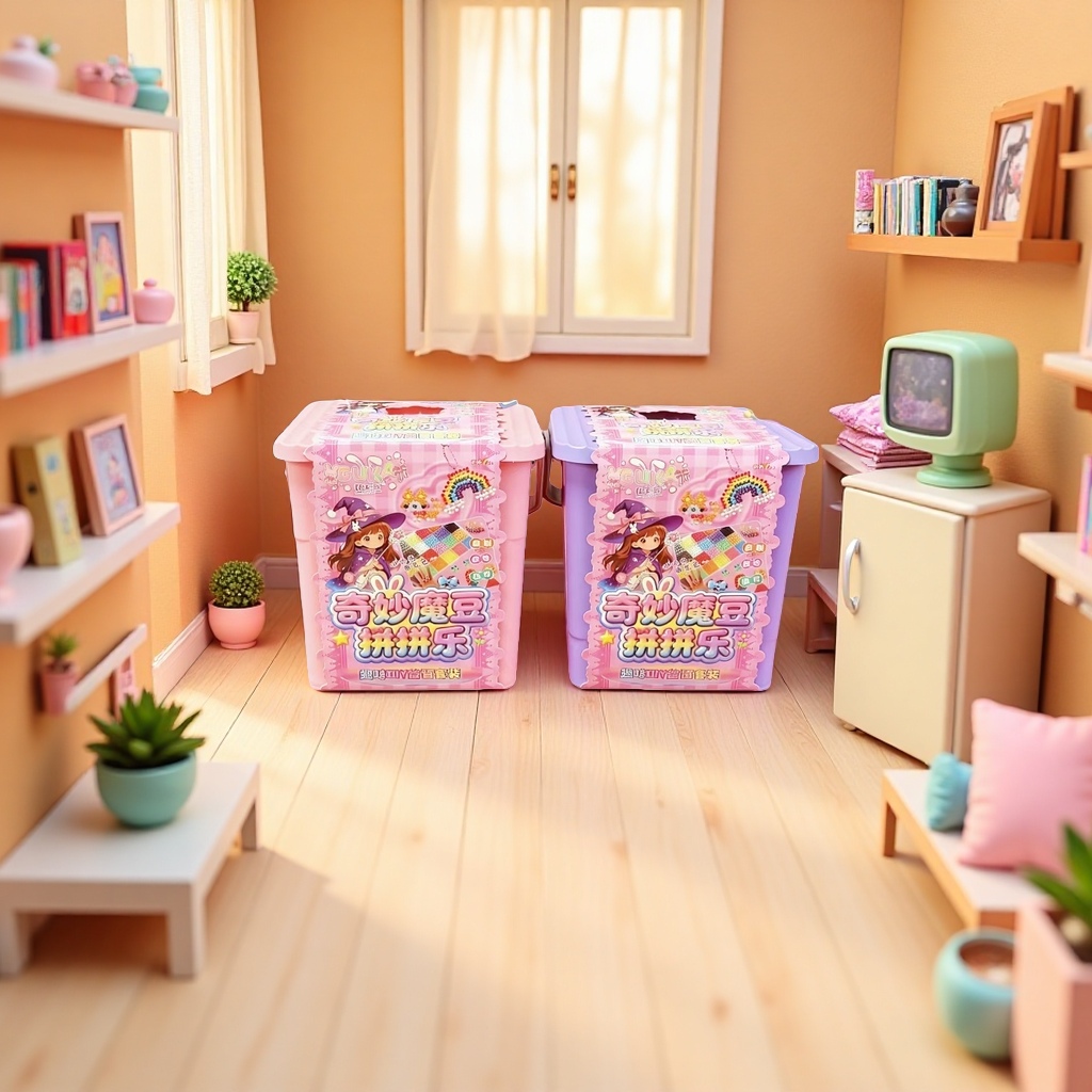 Magic Bean Building Block Toy Bucket for Children's Intelligence and early education Specification image