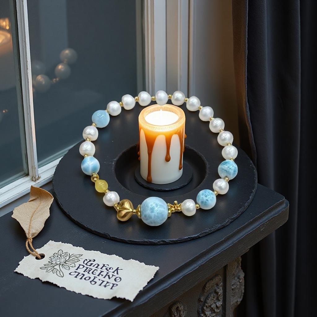 Pearl bracelet for women, simple and fashionable collarbone chain, 18cm, daily matching accessory details Picture