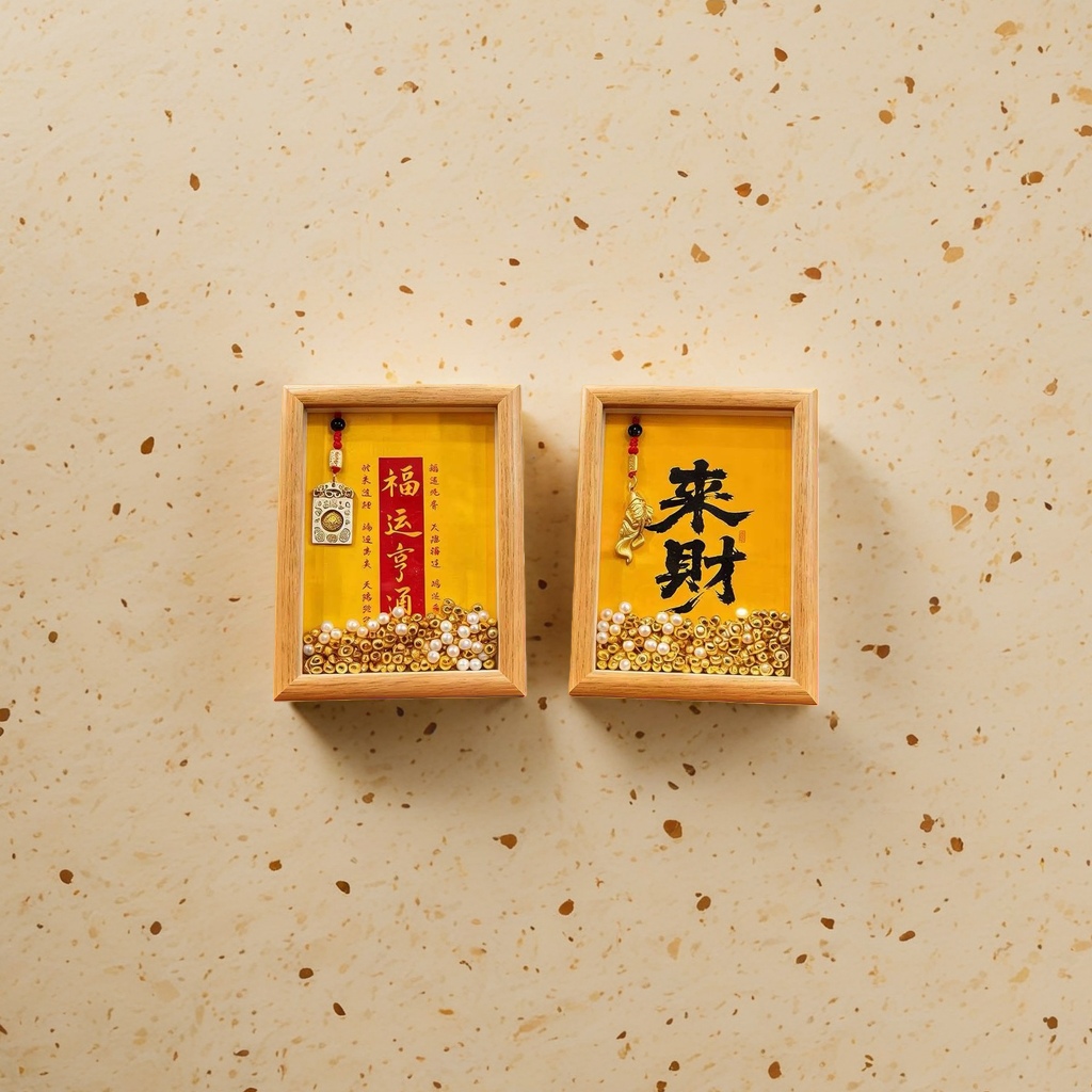 福运亨通来财主题摆件装饰画家居装饰摆件艺术画招财猫周边产品图