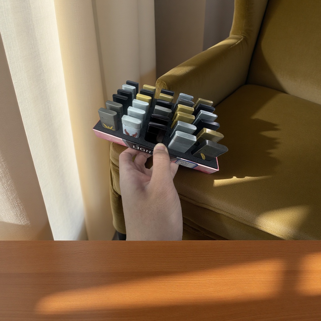 Lighter set, multi-functional windproof lighter gift box Application Scenario