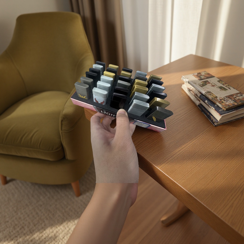 Lighter set, multi-functional windproof lighter gift box Specification image
