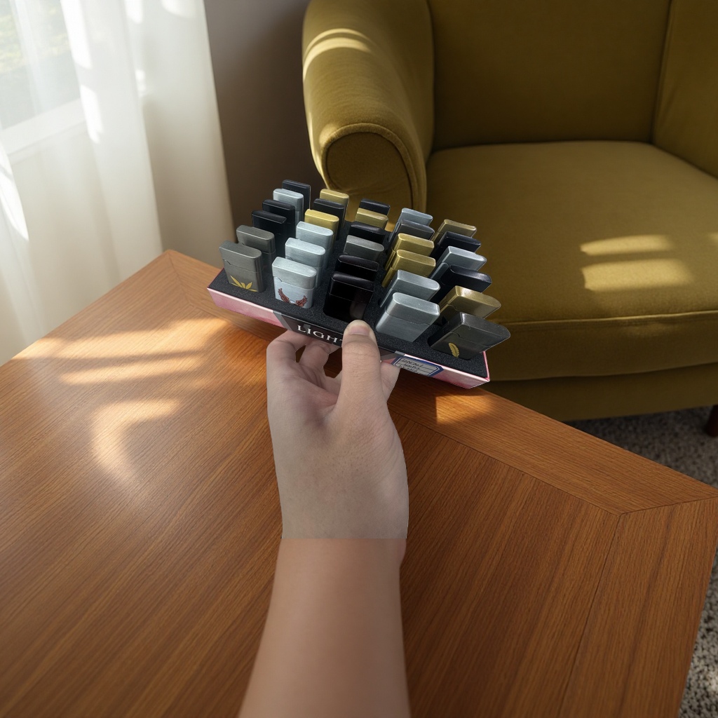 Lighter set, multi-functional windproof lighter gift box details Picture