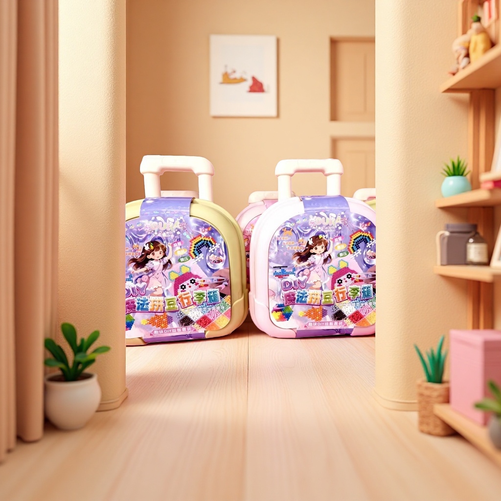 Children's DIY magic bean-making suitcase toy set can be assembled into creative handmade gifts Specification image