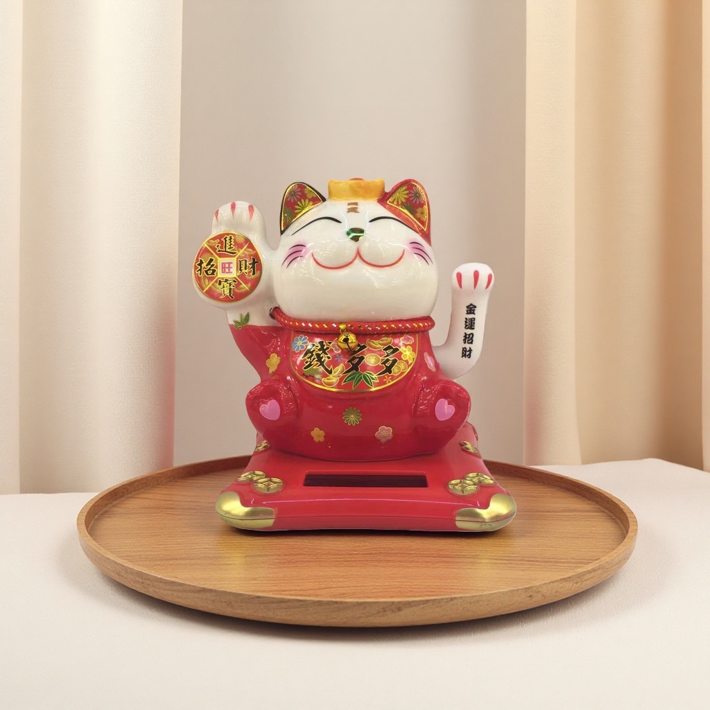 招财猫摆件客厅风水吉祥物招财猫饰品
