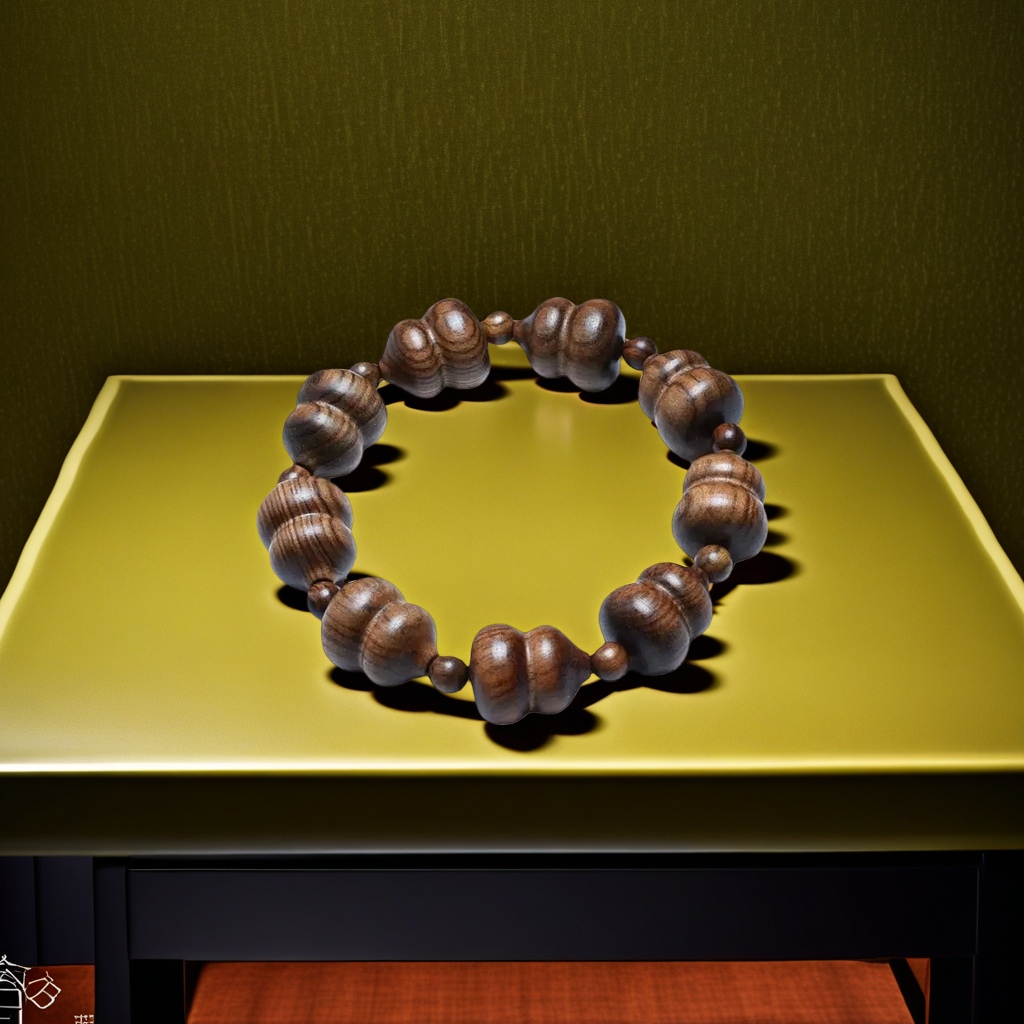 The wooden bracelet with natural texture is a great gift for both men and women, suitable for playing with and maintaining health details Picture