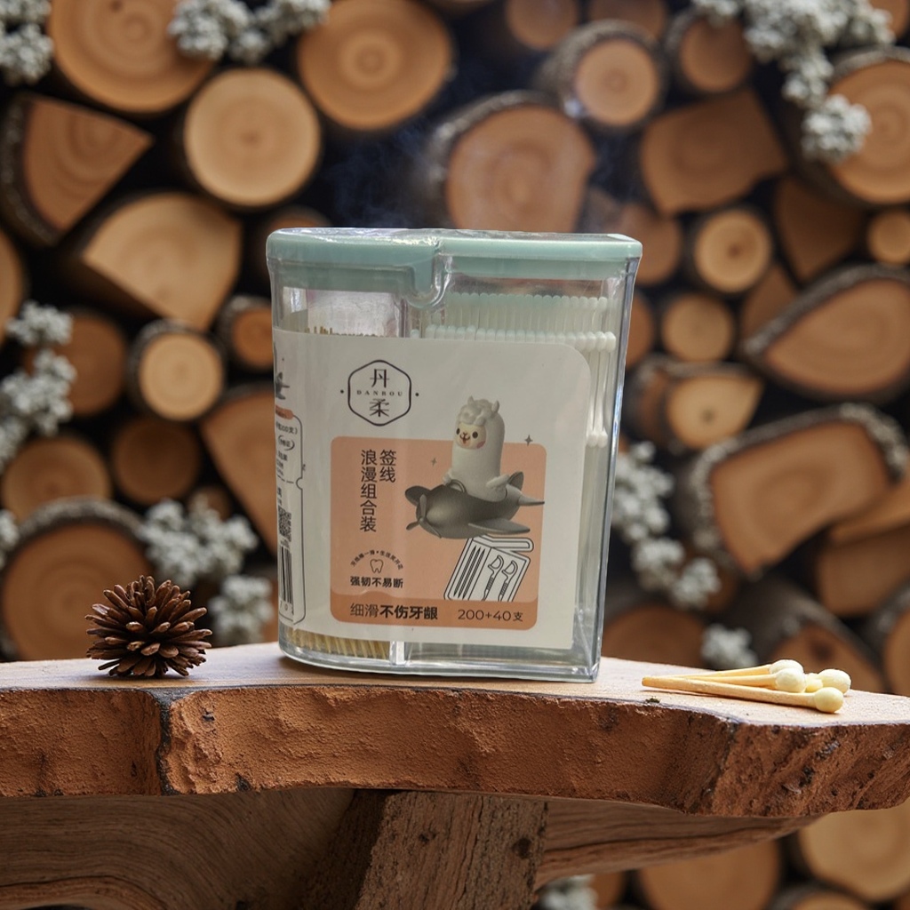 A 100-piece extended stainless steel toothpick box for home portable storage Application Scenario