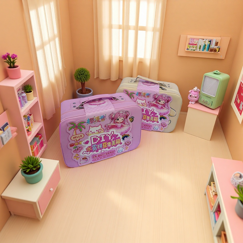 DIY Water Mist Bean Paste Beauty Box suitcase set Application Scenario
