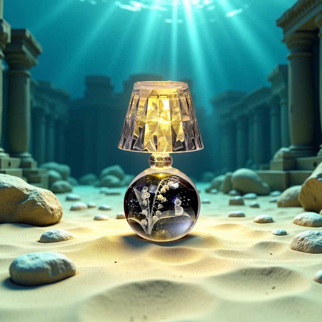 Starry crystal ball night light, creative crystal table lamp, dormitory bedroom bedside lamp, ambient light, desktop decorative item Application Scenario