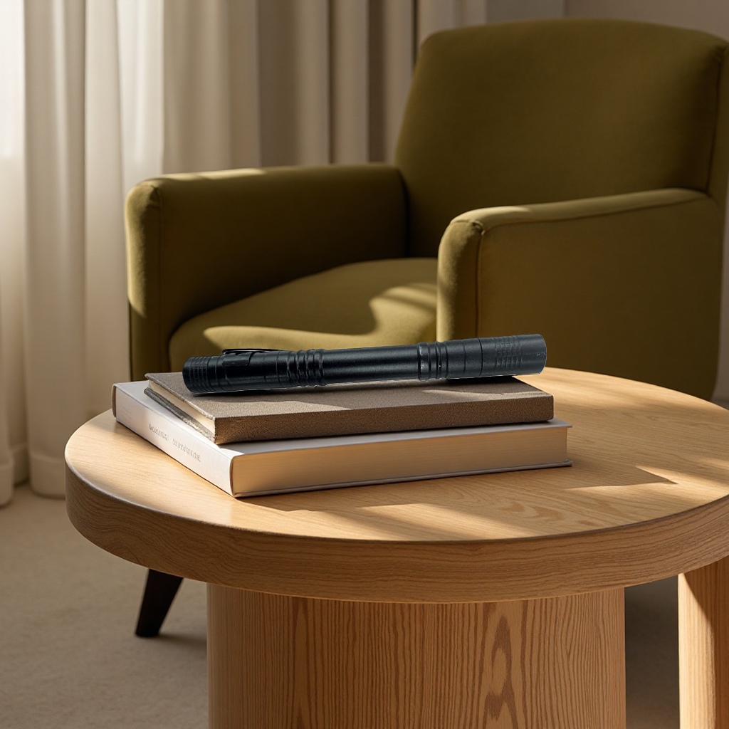 黑色手电筒主体强光耐用户外照明工具