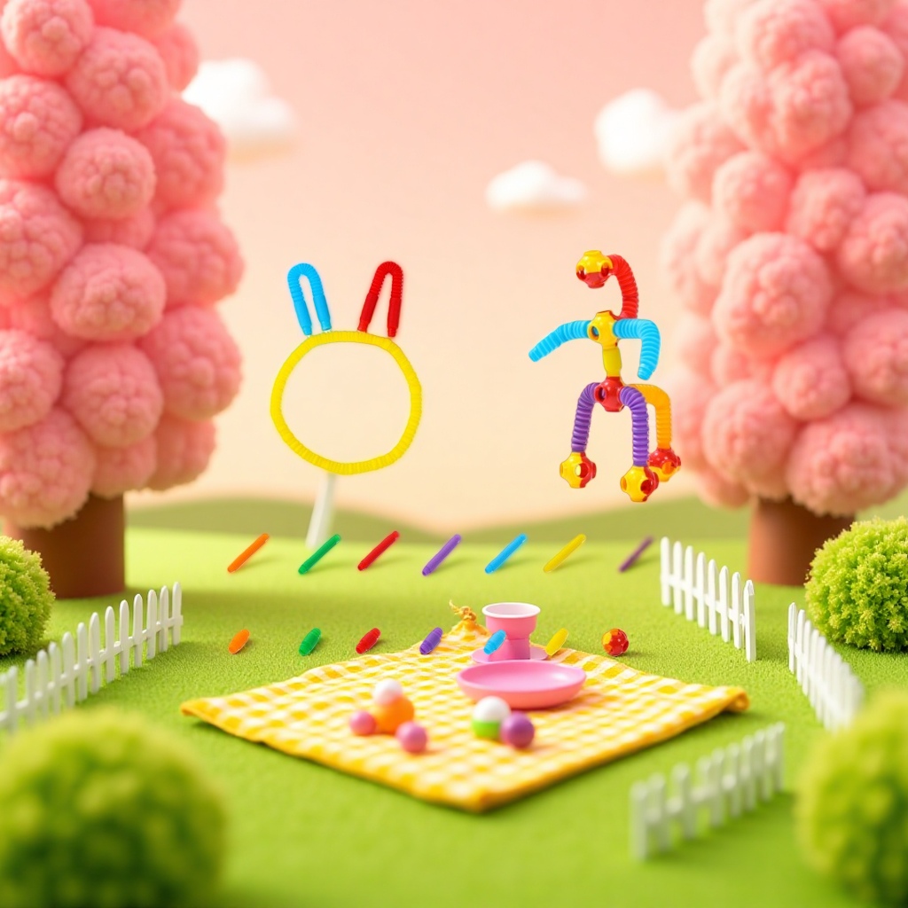 Colorful plastic interlocking toys, creative combination building blocks, children's intelligence and early education play and teaching AIDS details Picture