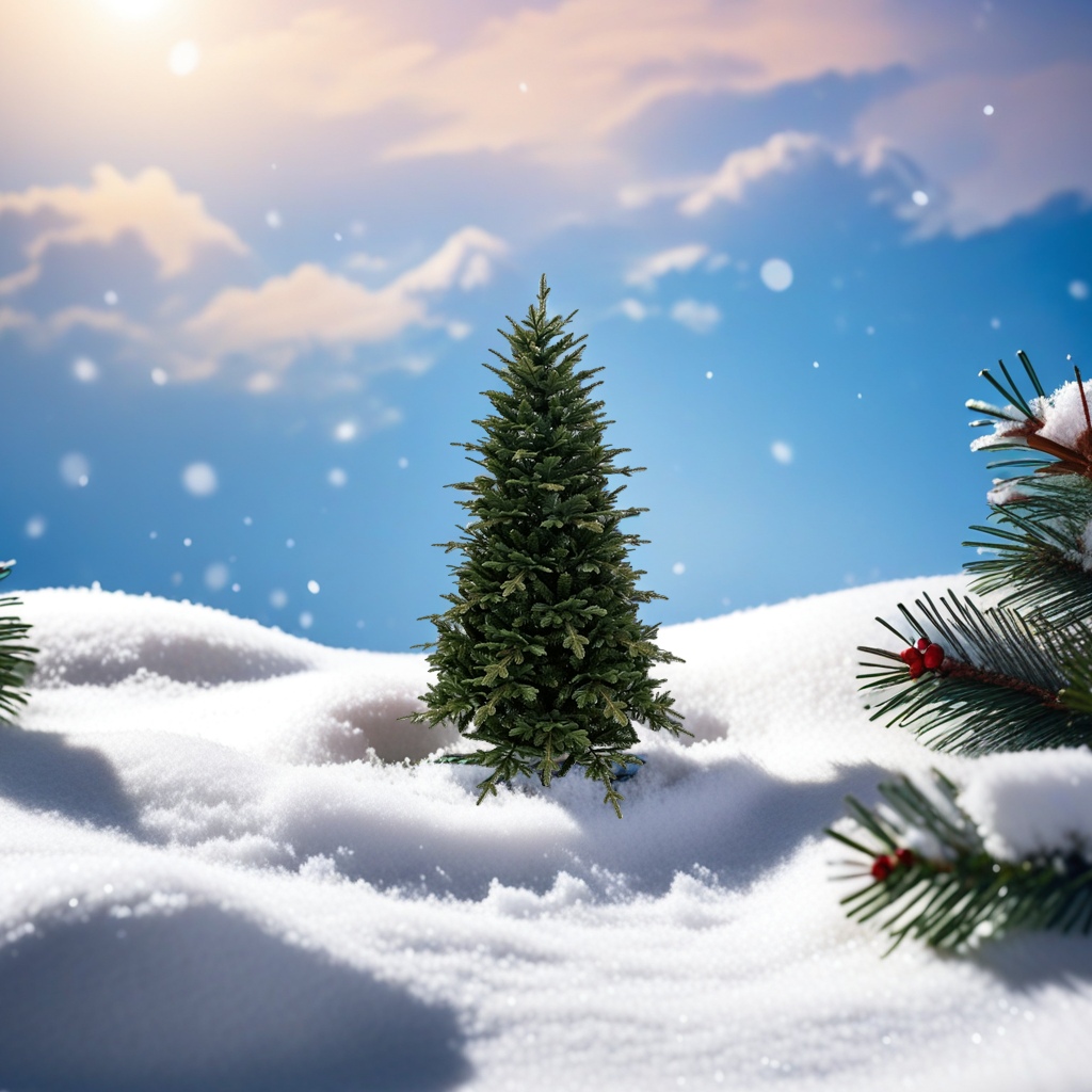 Green pine needle Christmas tree decorative item for home beautification and festival decoration Application Scenario
