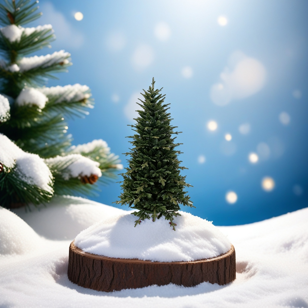 Green pine needle Christmas tree decorative item for home beautification and festival decoration details Picture