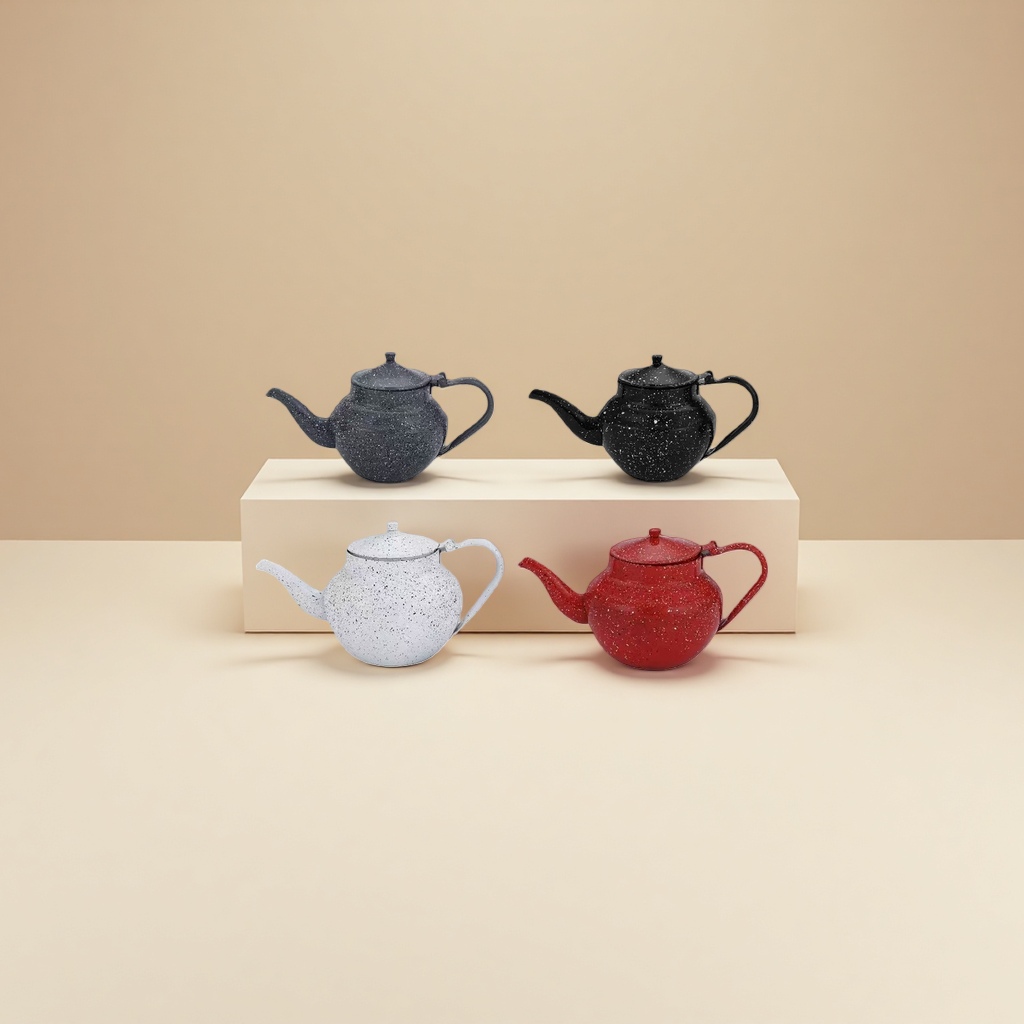 962# Hui Zhou Four Different colored spotted teapots, household tea sets, teapots, Arab teapots, Middle Eastern teapots, teapots Specification image