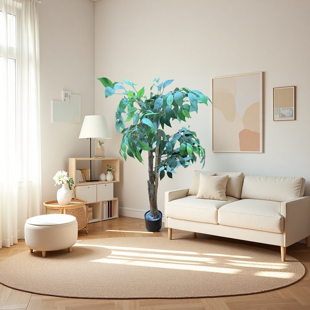Green leafy plants, potted trees, indoor ornamental plants, small potted trees, home greening plants Specification image
