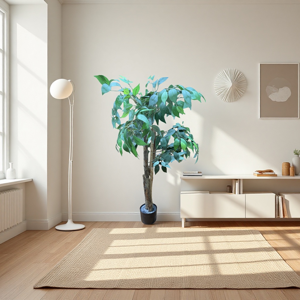 Green leafy plants, potted trees, indoor ornamental plants, small potted trees, home greening plants details Picture