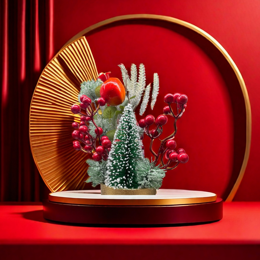 Christmas flower art ornaments decorate the festive atmosphere and are home beautification gifts Specification image