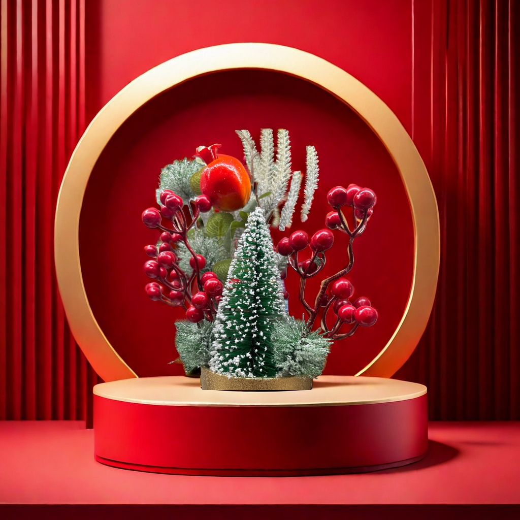 Christmas flower art ornaments decorate the festive atmosphere and are home beautification gifts details Picture