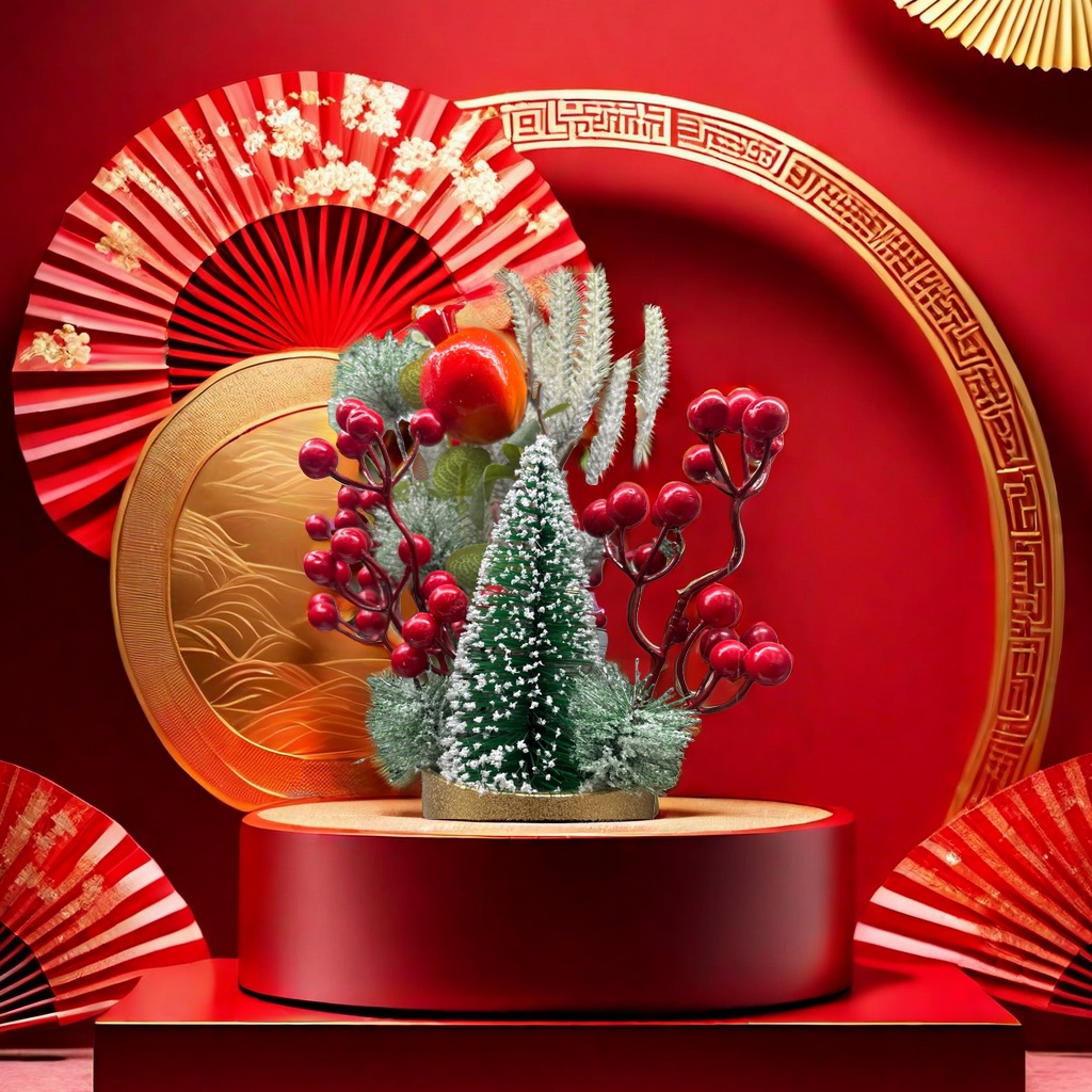 Christmas flower art ornaments decorate the festive atmosphere and are home beautification gifts Application Scenario