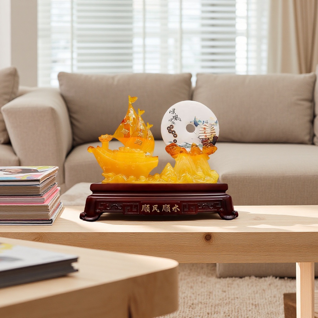 Sailboat decorative ornaments, retro-style home decoration ornaments Specification image
