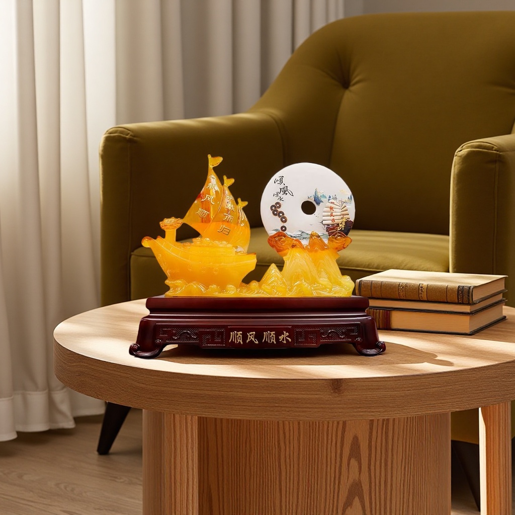 Sailboat decorative ornaments, retro-style home decoration ornaments Application Scenario