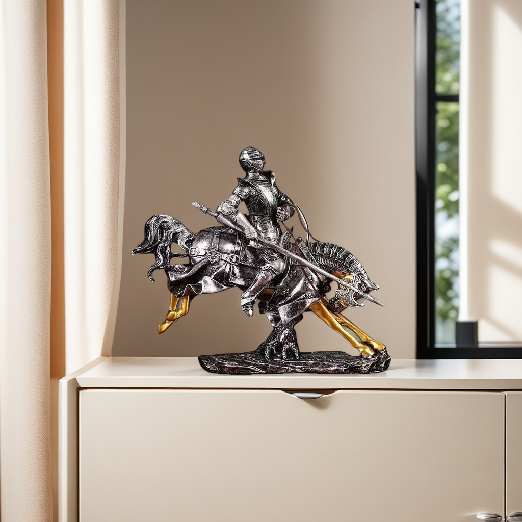 Knight riding statue decoration, home decoration, art decoration, living room decoration Application Scenario
