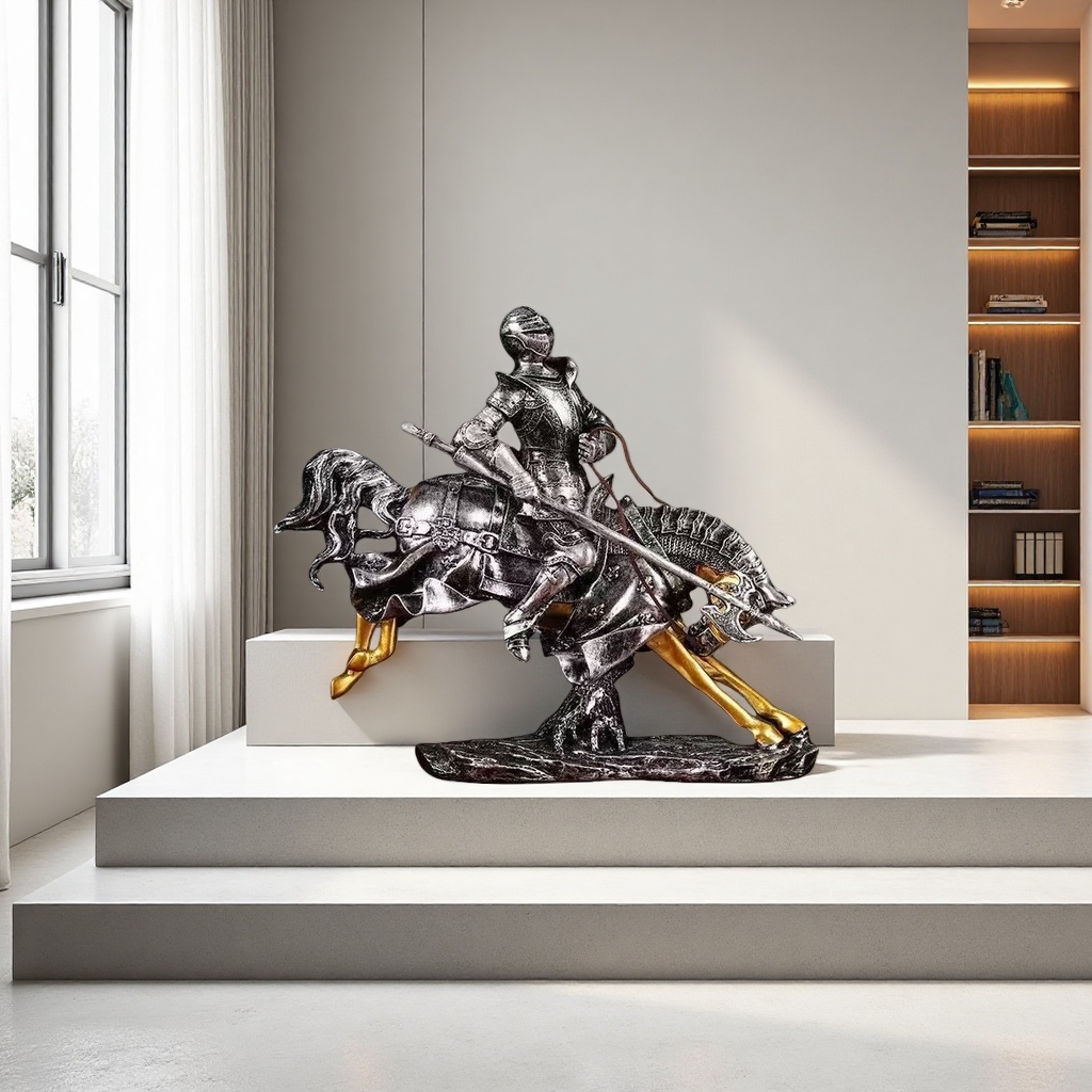 Knight riding statue decoration, home decoration, art decoration, living room decoration Specification image