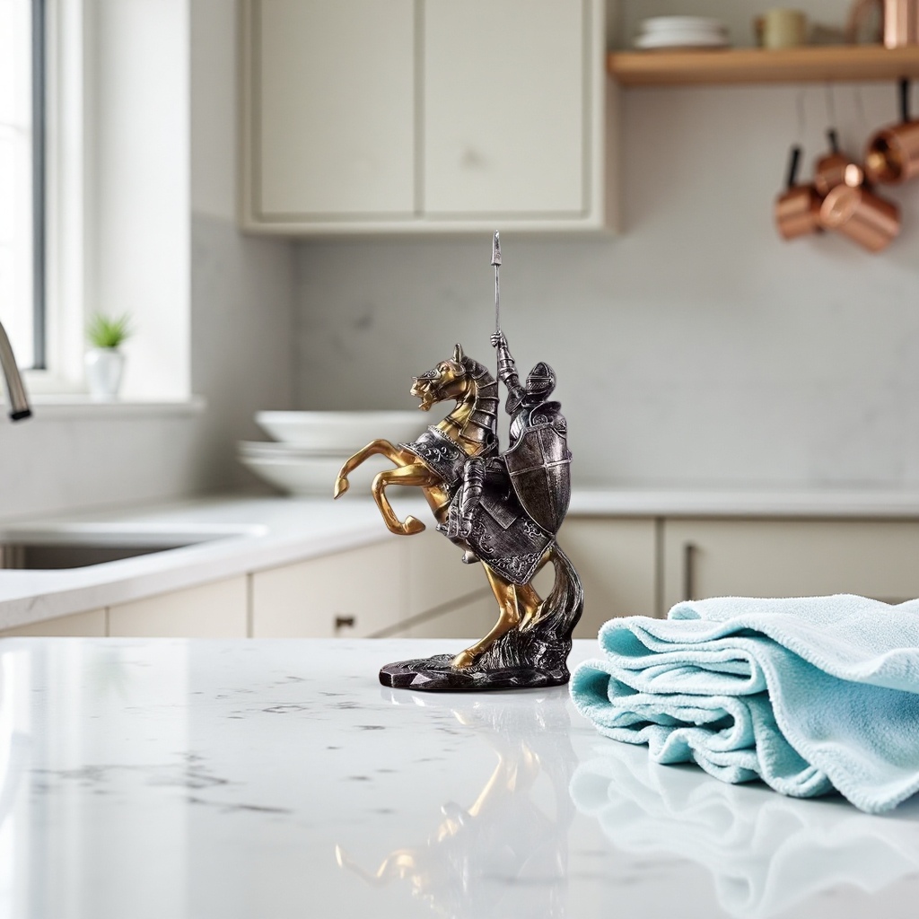 Knight riding statue ornament, home decoration, table display handicraft Specification image