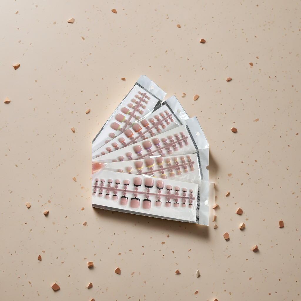 Nail patches, false nails, complete nail tool kit, detachable nail patch materials