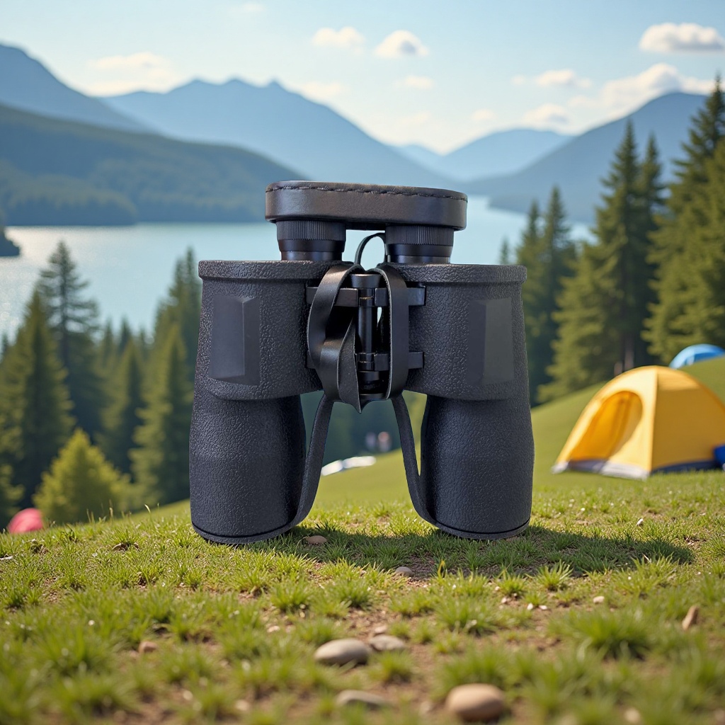Black binoculars with wide field of view, high-definition observation and anti-shake portable 154739076 details Picture
