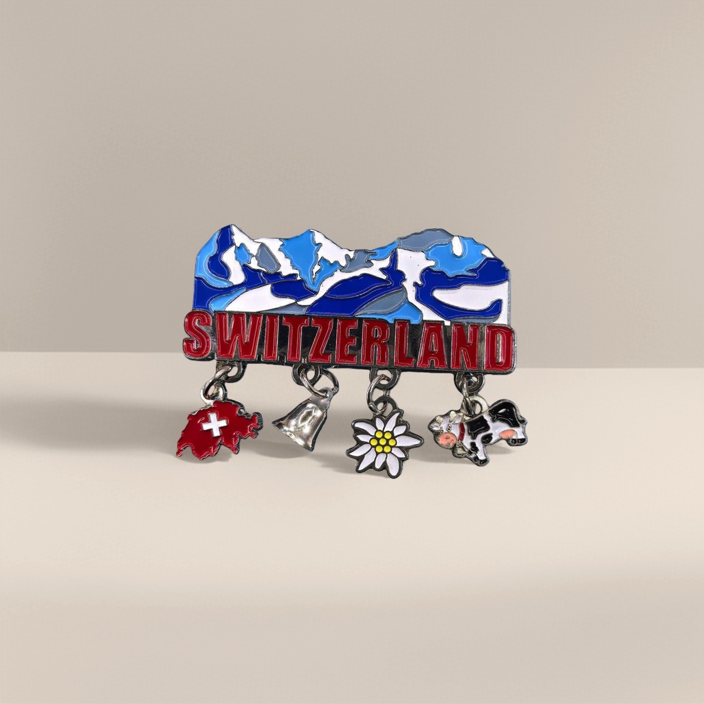 Swiss-themed metal fridge magnet Collector's Limited Edition Classic Design fridge Magnet 162828478 Application Scenario