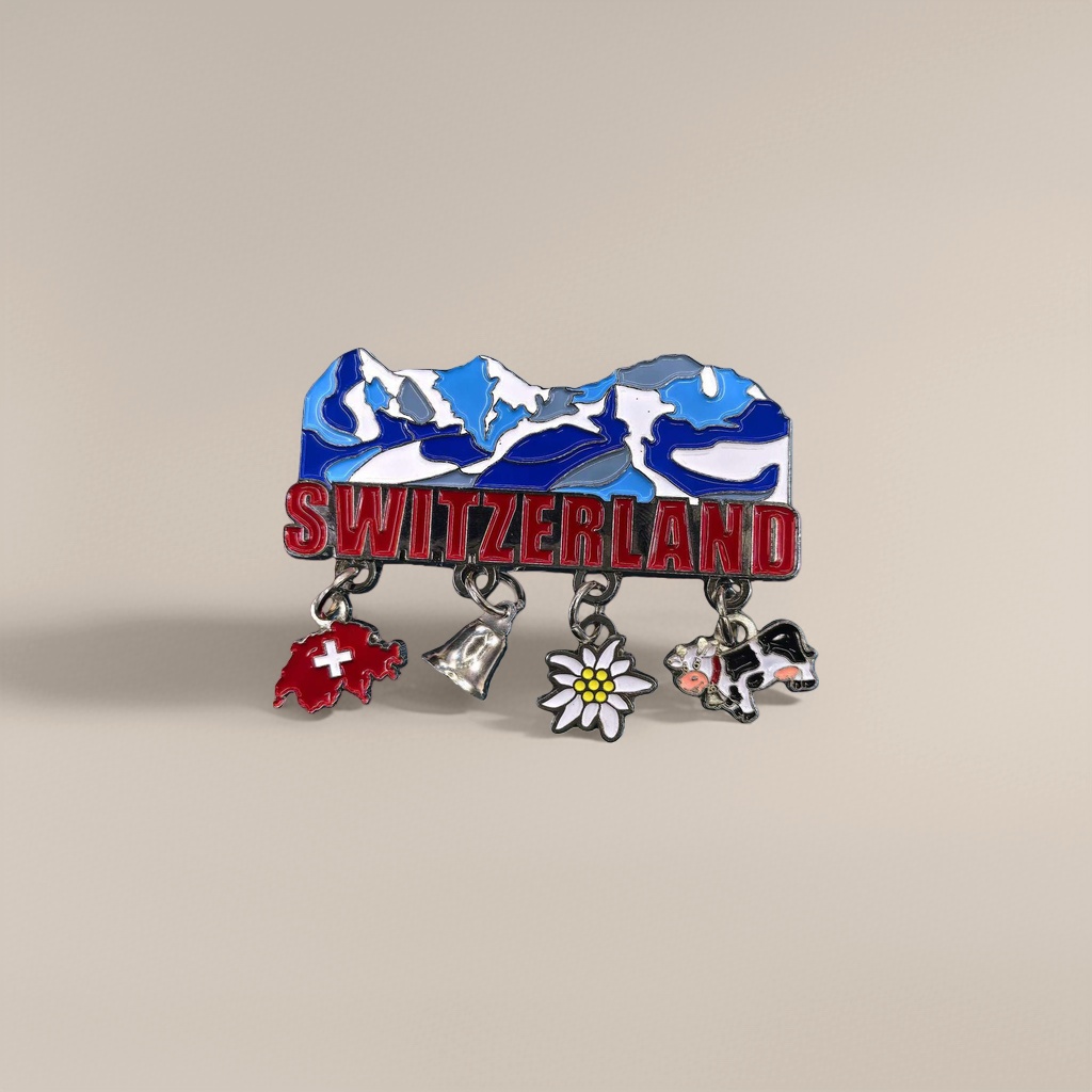 Swiss-themed metal fridge magnet Collector's Limited Edition Classic Design fridge Magnet 162828478 details Picture