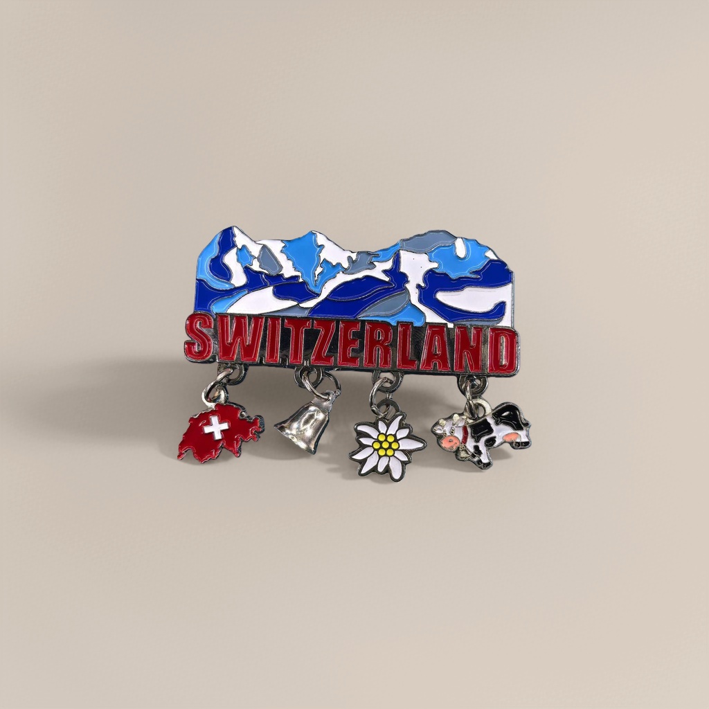 Swiss-themed metal fridge magnet Collector's Limited Edition Classic Design fridge Magnet 162828478 Specification image