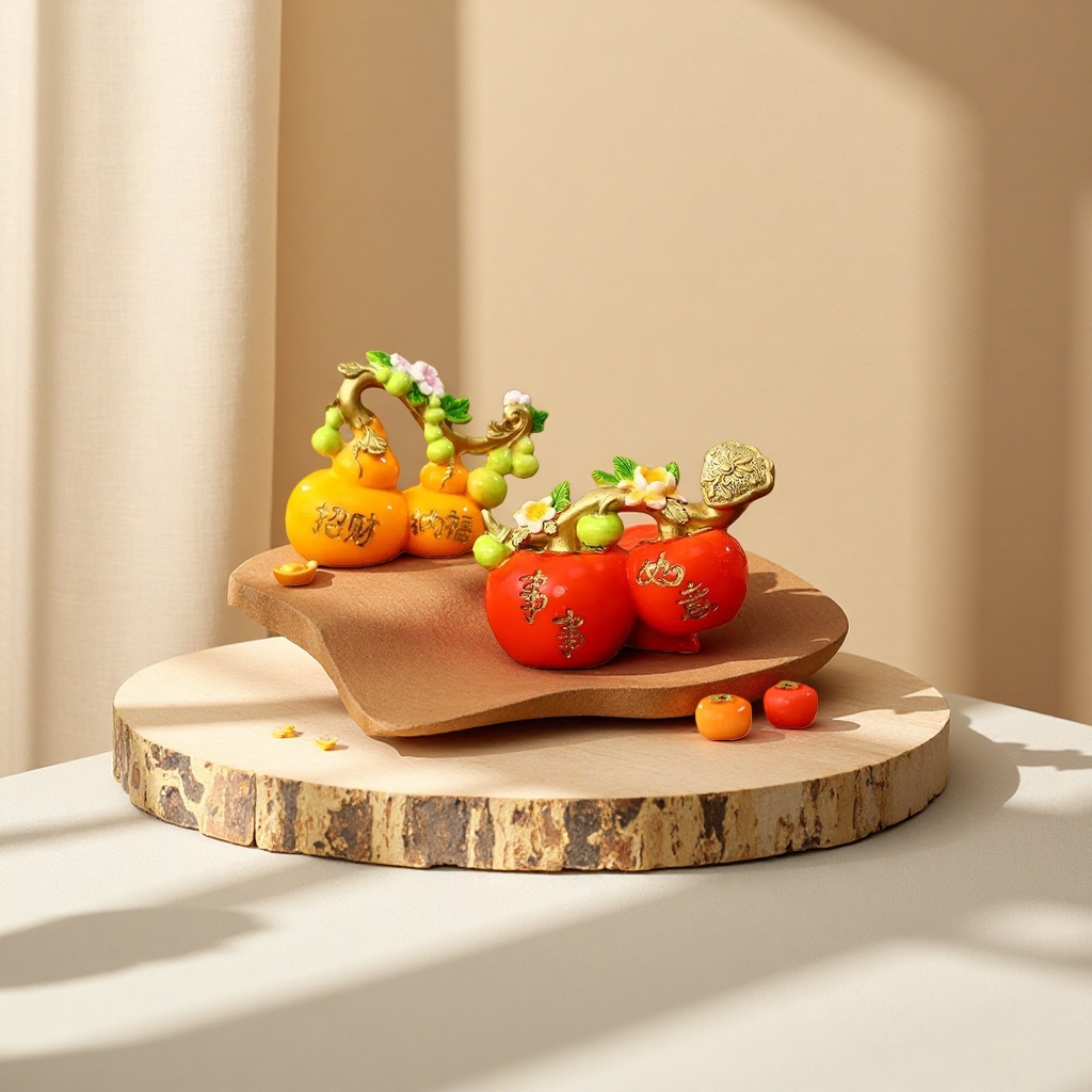 Gourd ornaments are decorative items for attracting wealth and good fortune, home decorations, and living room decorative handicrafts Specification image