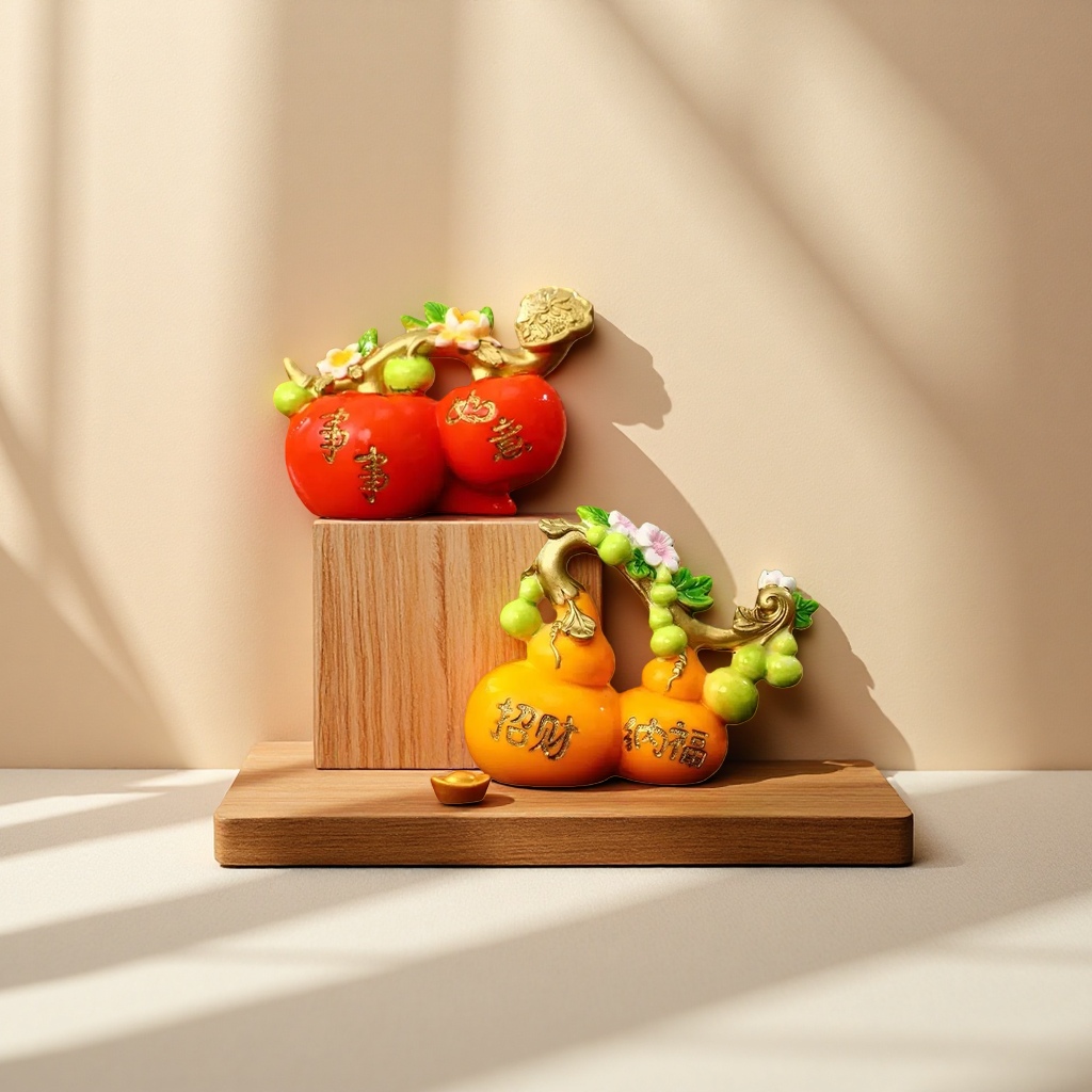 Gourd ornaments are decorative items for attracting wealth and good fortune, home decorations, and living room decorative handicrafts Application Scenario