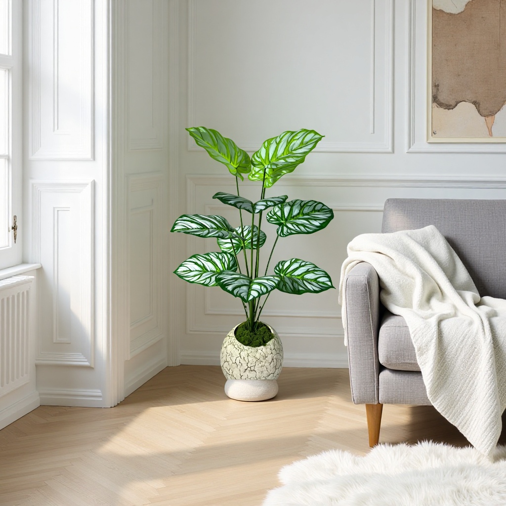 Green leaf plant potted plants, indoor small green plant potted plants, succulent plant combination 164251138 Application Scenario