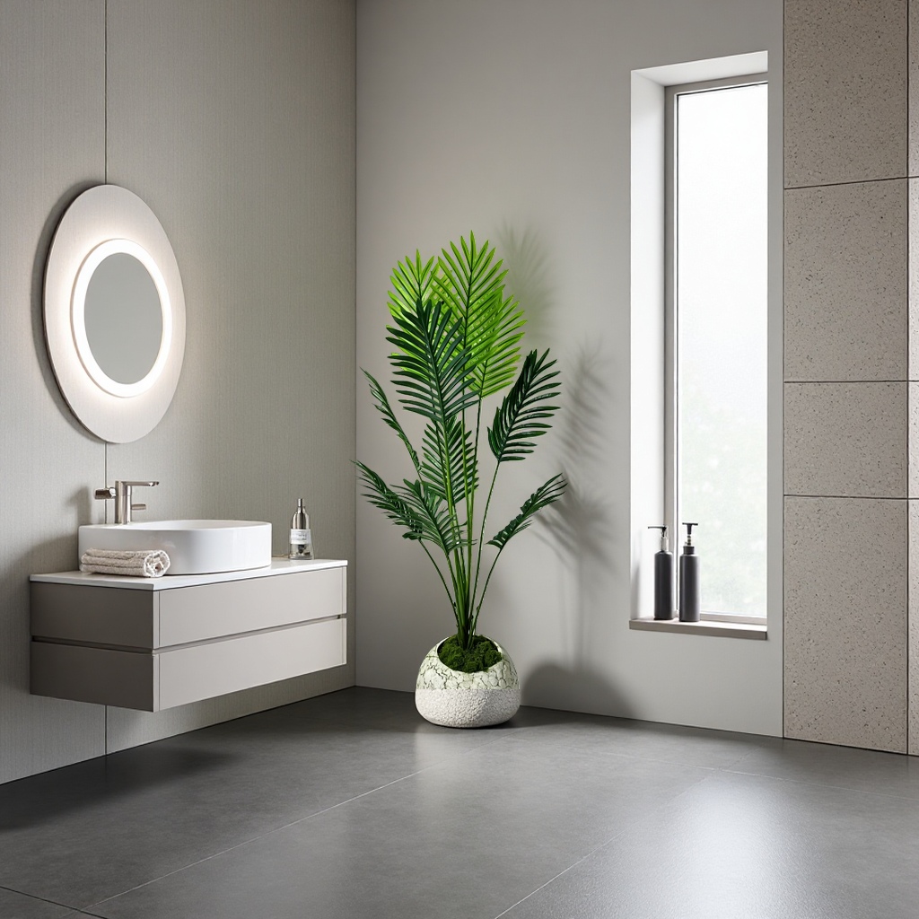 Green palm leaf potted plants, indoor green plants, home decoration, shade-tolerant plants, succulent potted plants Specification image