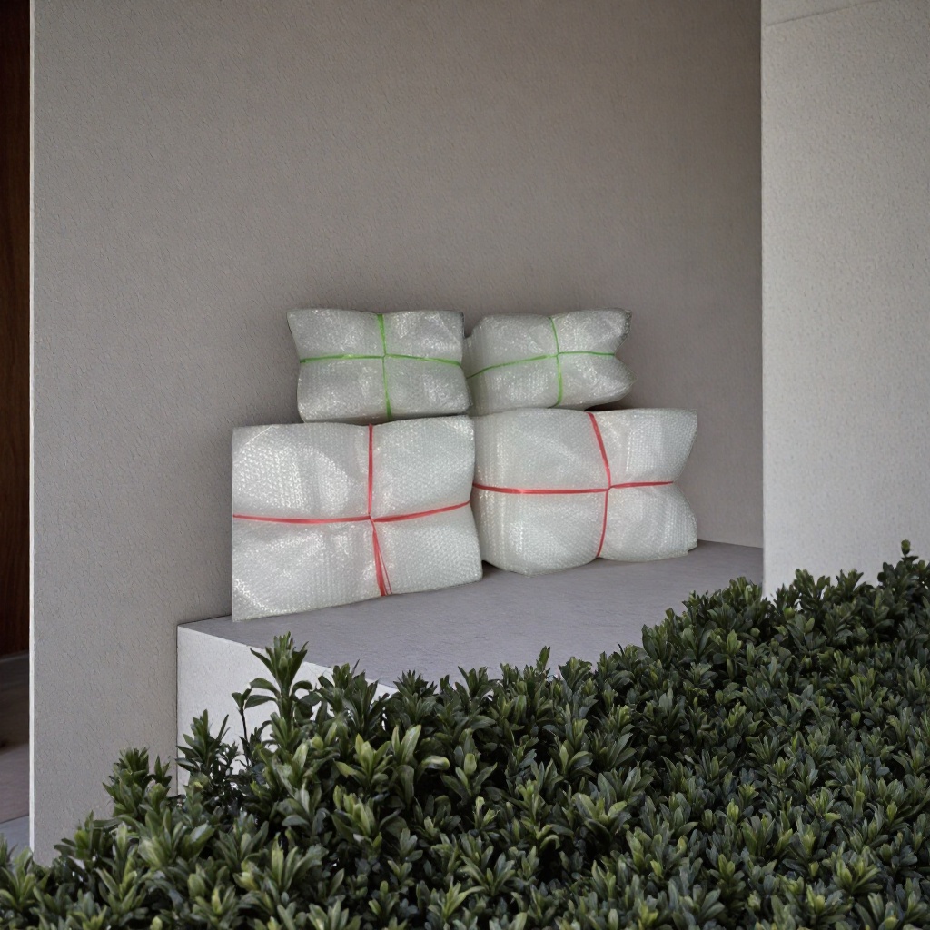 Bubble wrap packaging material, shockproof, protective, cushioning and filling material, specially designed for express transportation Application Scenario