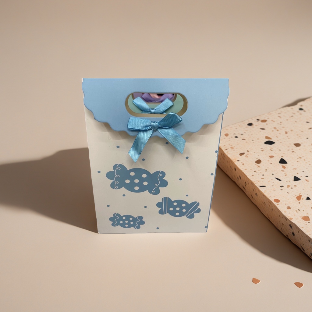 蓝色蝴蝶结+礼品袋产品图