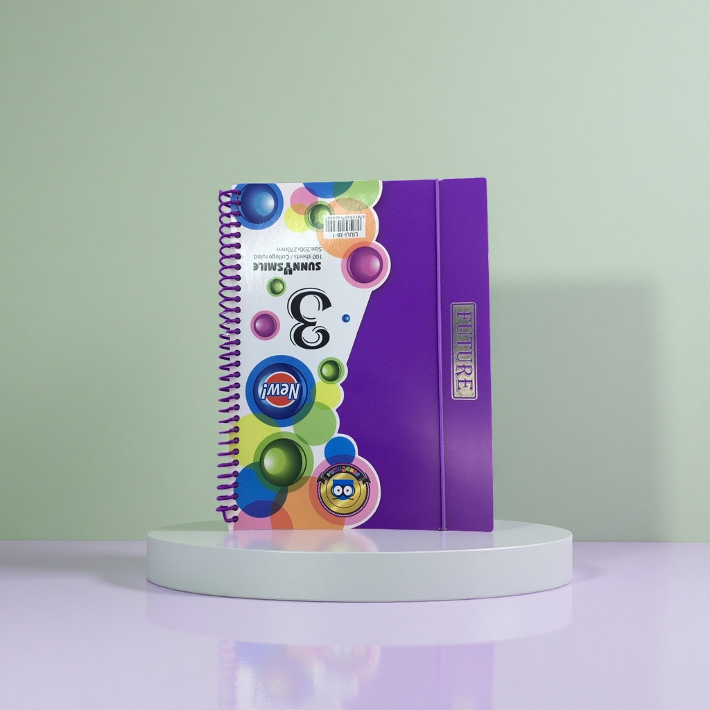 彩色圆点图案+笔记本细节图