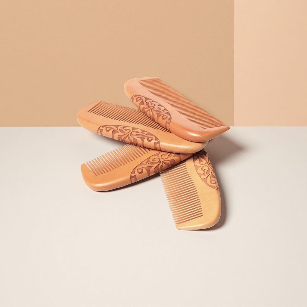 木制梳子+梳子细节图