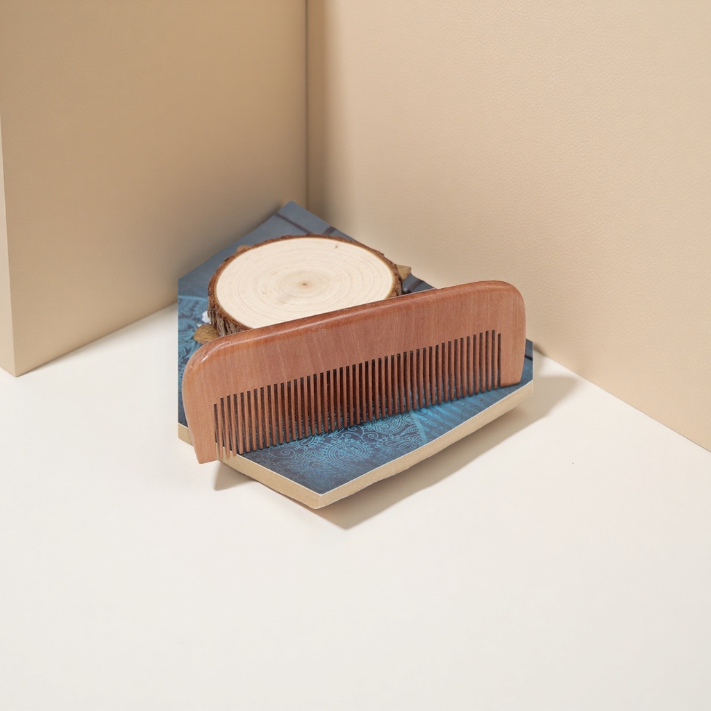 The wooden comb is a natural massage comb that provides smooth hair care and prevents tangling Application Scenario