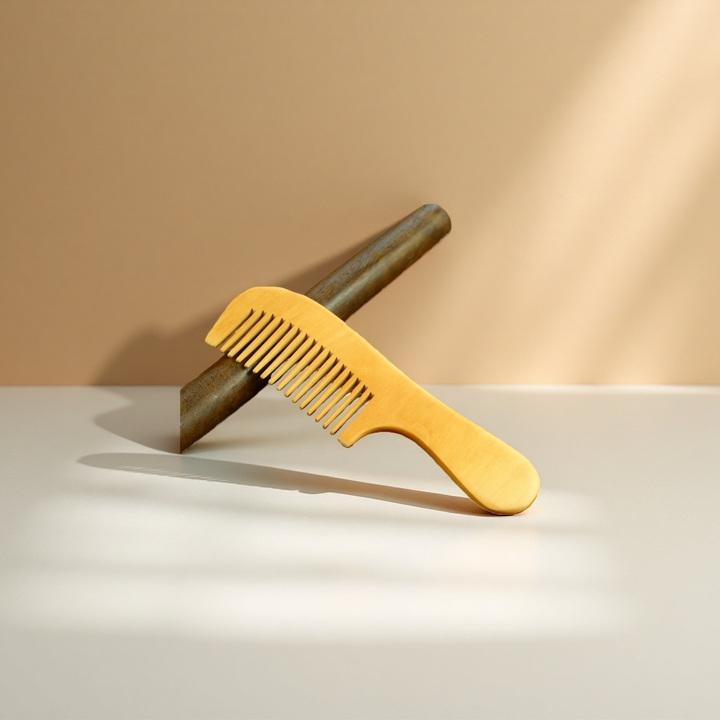 Wooden comb, natural sandalwood comb, anti-static hair combing wonder, smooth hair care Specification image