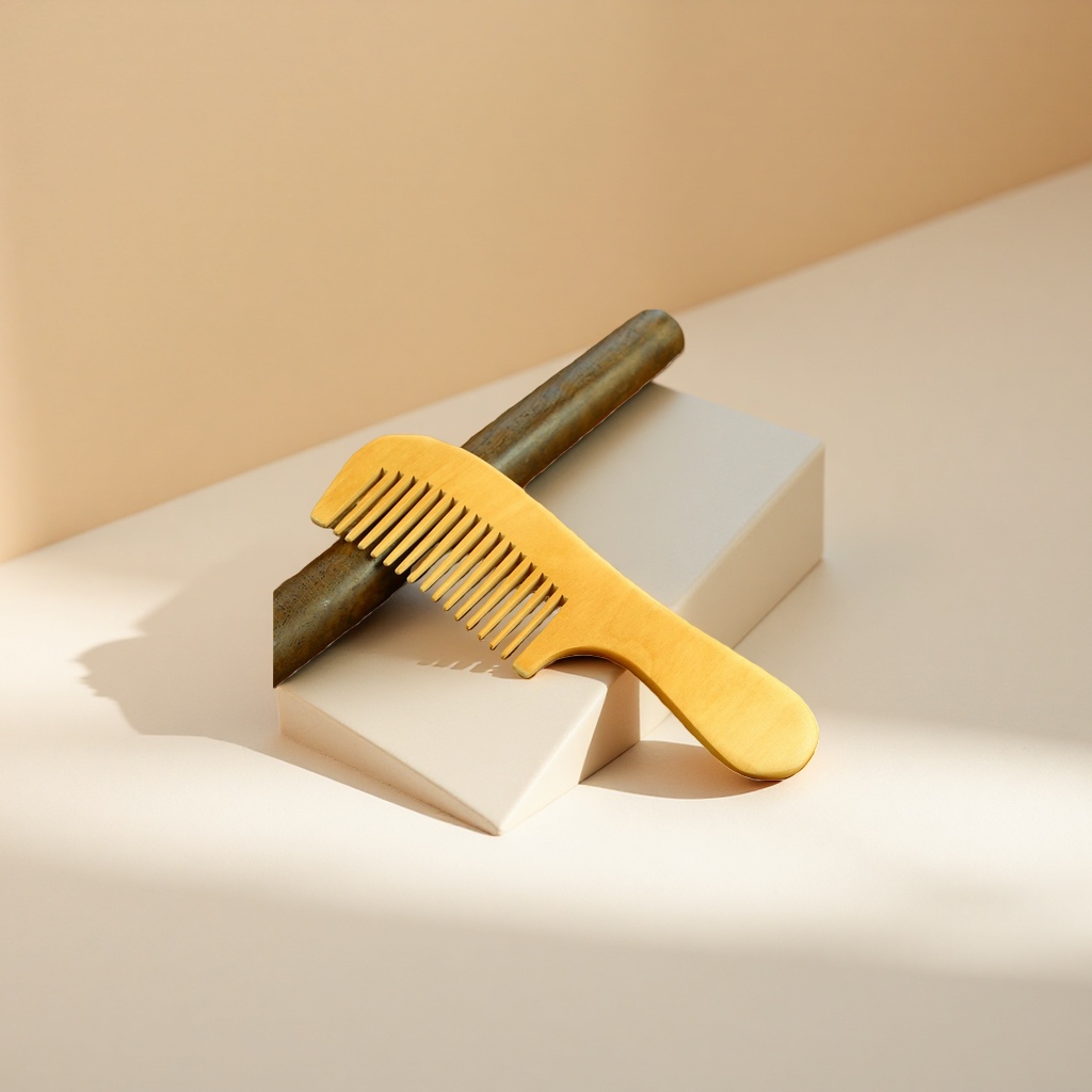 Wooden comb, natural sandalwood comb, anti-static hair combing wonder, smooth hair care details Picture