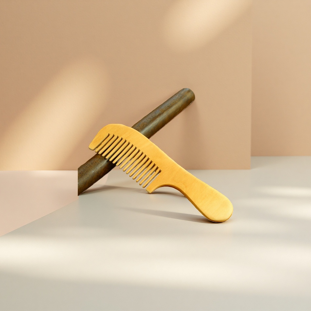 Wooden comb, natural sandalwood comb, anti-static hair combing wonder, smooth hair care Application Scenario