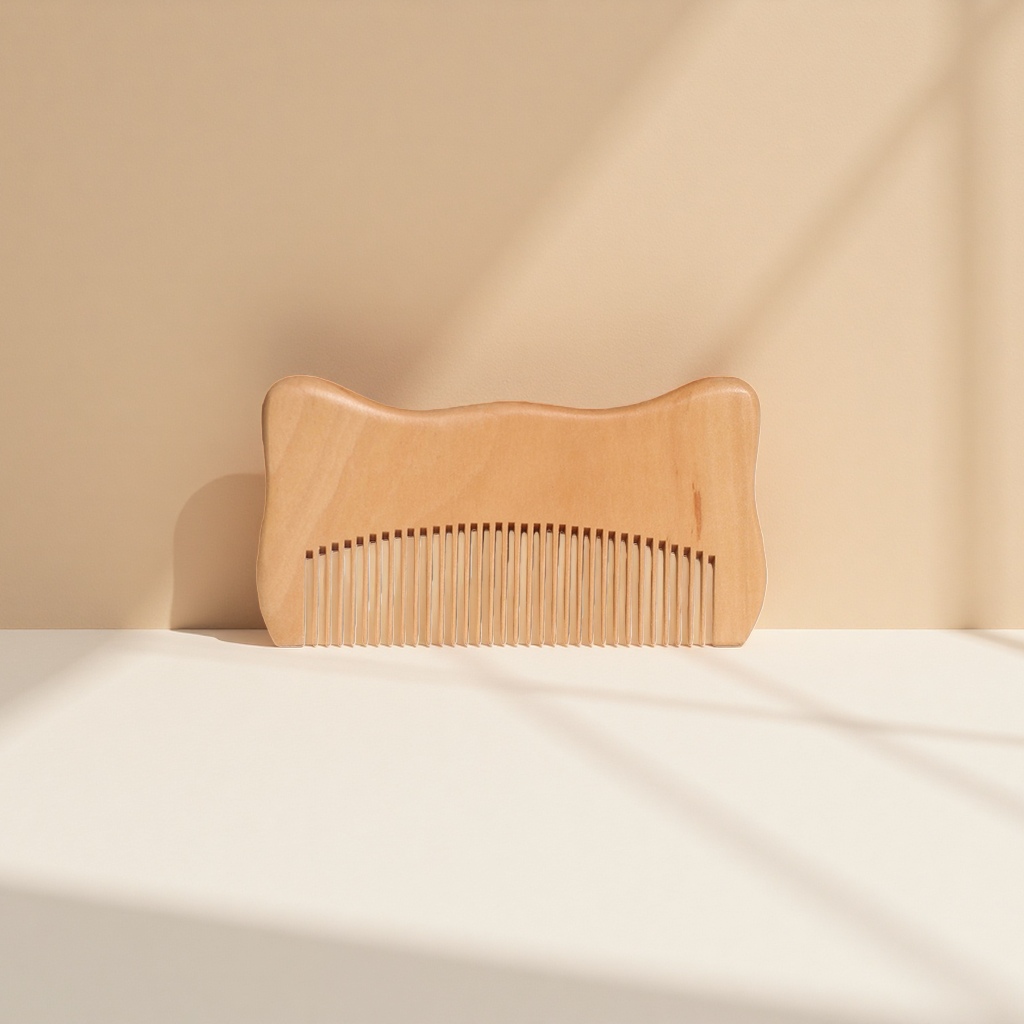 Wooden comb, natural massage comb, hair combing wonder, smooth, no hair loss, anti-static comb Specification image